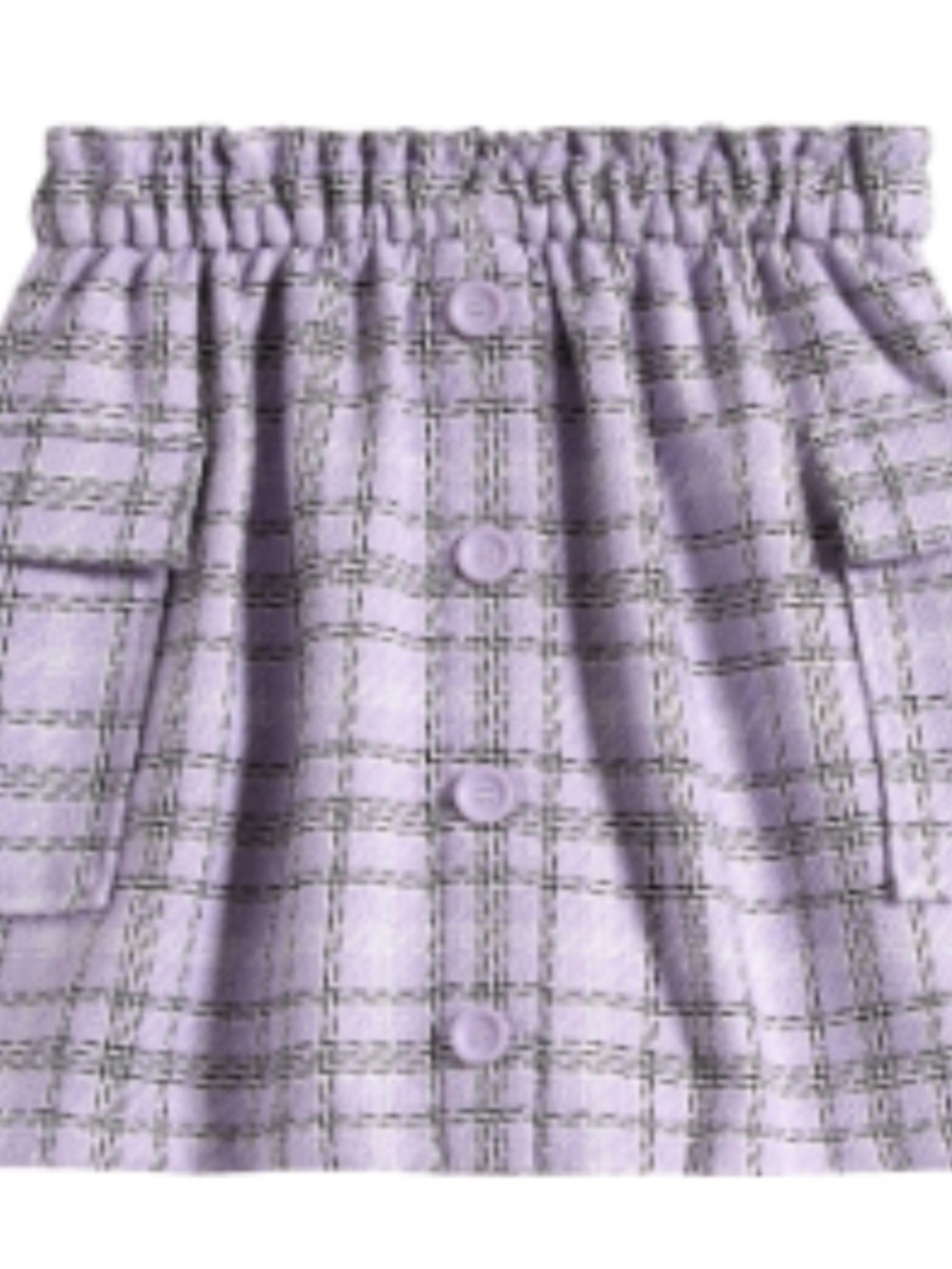 Nordstrom Kids' Plaid Tweed Cargo Skirt